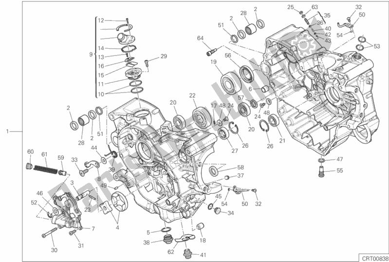 Todas las partes para 010 - Pareja De Semicárter de Ducati Multistrada 950 S Thailand 2020